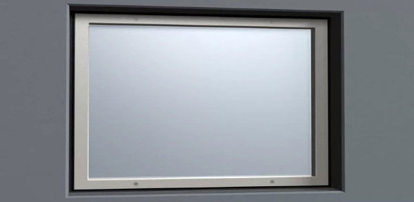 Окно свинцовое С1 рама 140х465x465мм, стекло 10х400x400мм